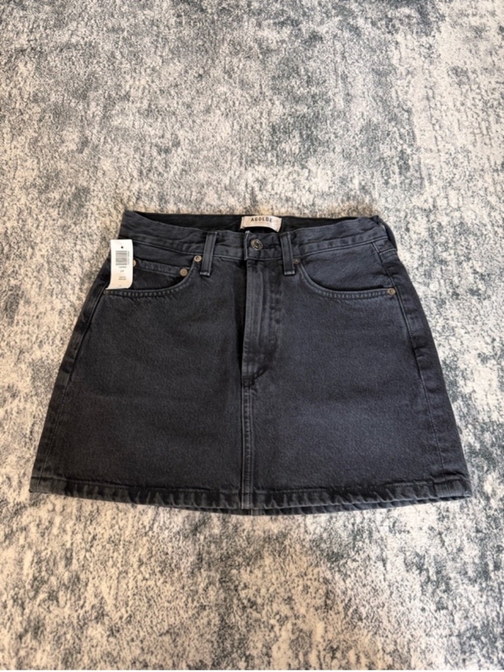 NWT AGOLDE Liv Mini Denim Skirt